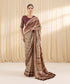 Women's Embroidered Dobby Red Saree